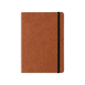 Sillistrations A5 Lined Hardcover Notebook – Brown PU Leather – 192 Pages